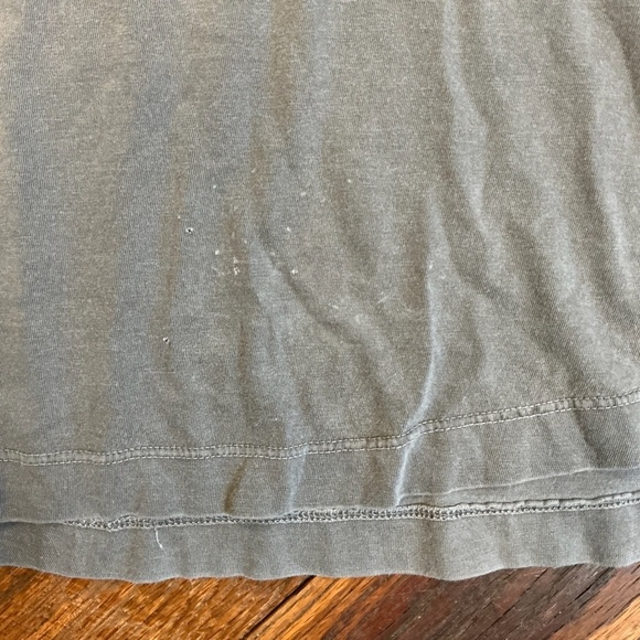 Buck Mason Slub Curved Hem Tee Gray Coal Venice Wash XL Made in USA - Picture 7 of 7
